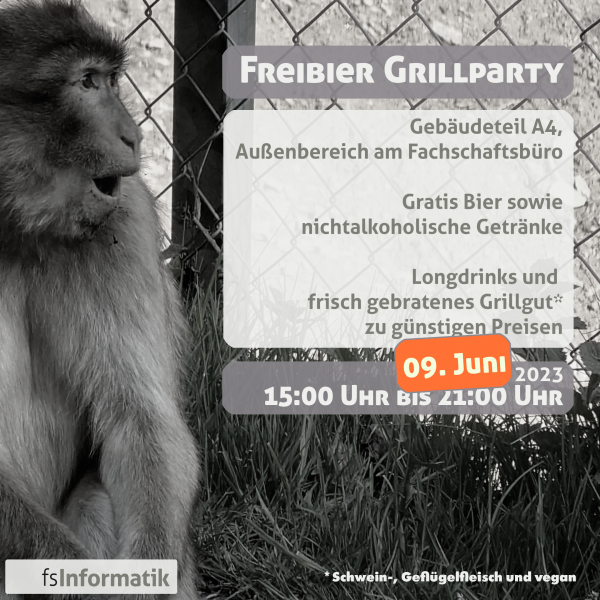 Plakat Freibierparty